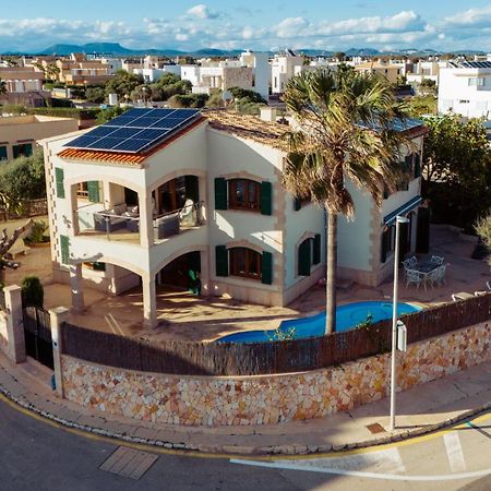 Mallorca Finca Haus Mit Pool Direkt Am Meer Es Trenc, Bootstour Moeglich サ・ラピタ エクステリア 写真